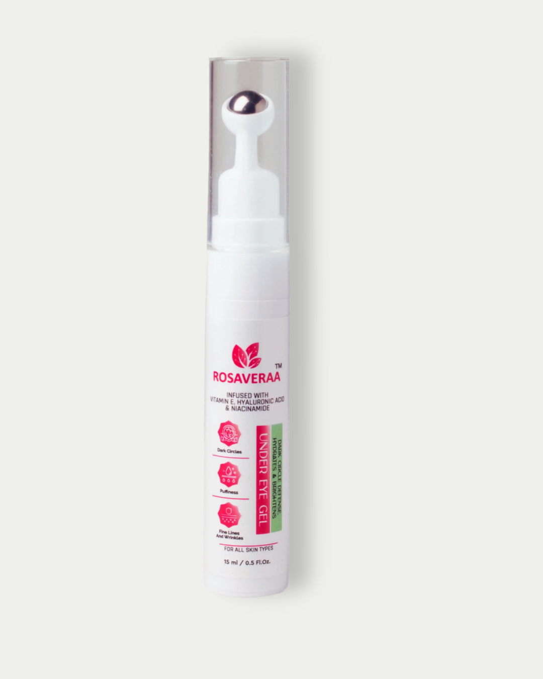 Under Eye Cream Gel for Dark Circles, Puffy Eyes & Wrinkles for Women & Men, 15ML