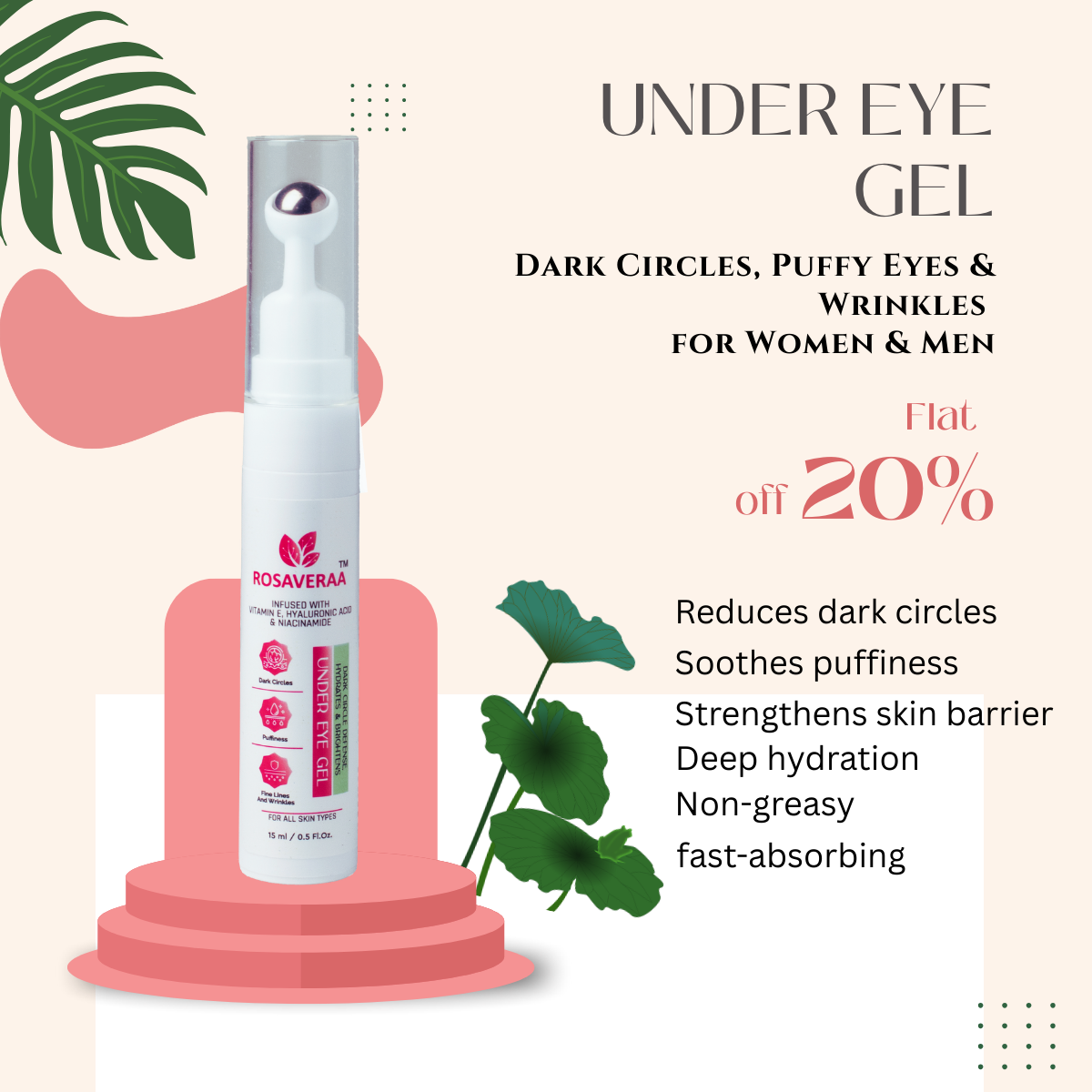Under Eye Cream Gel | 15 ML