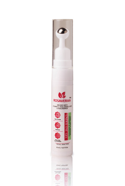 Under Eye Cream Gel for Dark Circles, Puffy Eyes & Wrinkles for Women & Men, 15ML