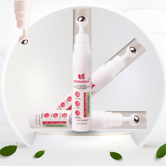 Pack of 3 - Under Eye Cream Gel for Dark Circles, Puffy Eyes & Wrinkles for Women & Men, 45ML